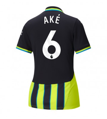 Manchester City Nathan Ake #6 Bortatröja Dam 2024-25 Kortärmad